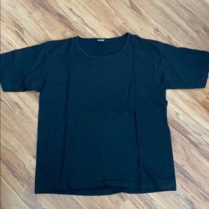 EUC Oneita Black Scoopneck Tee Size L